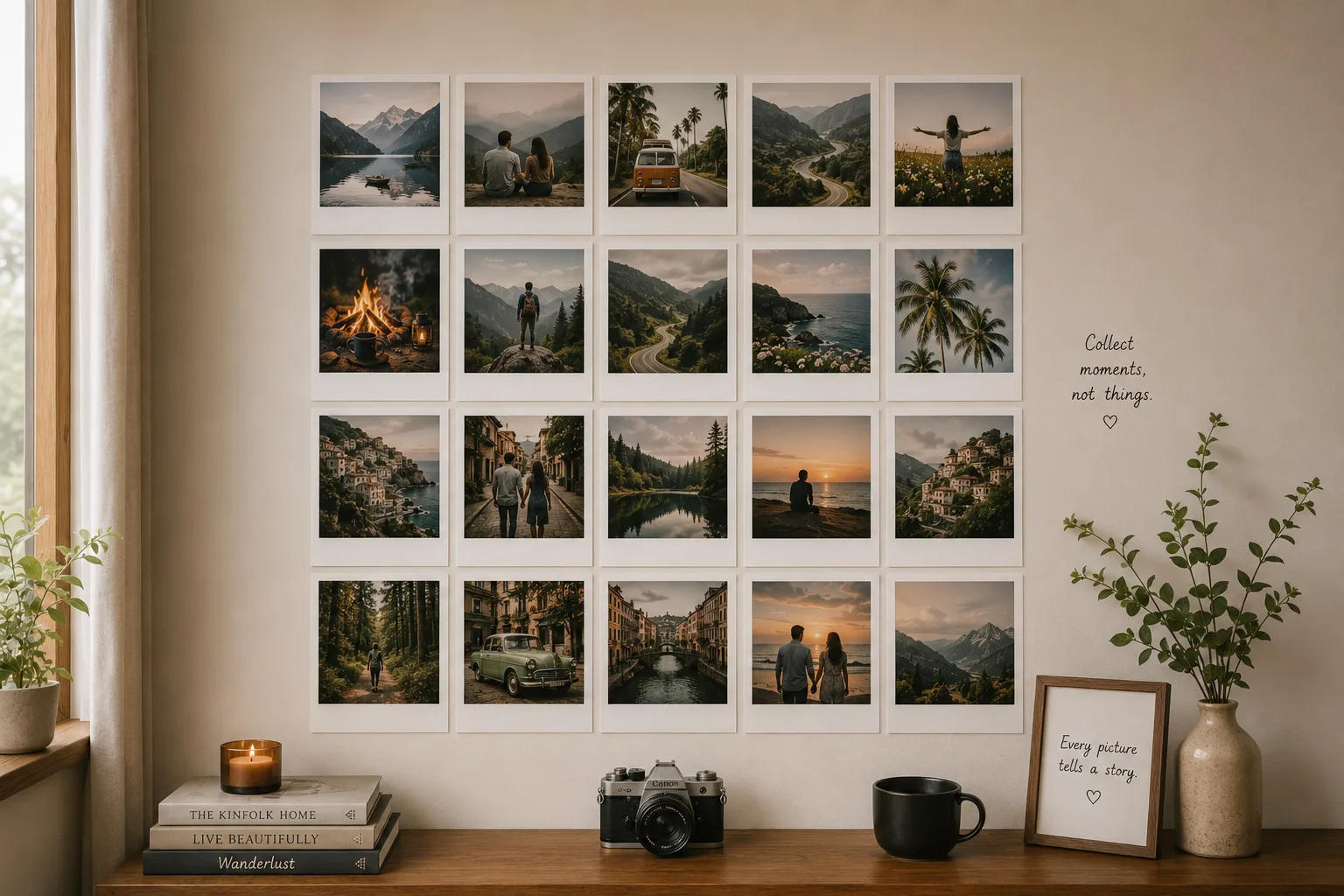 Classic Grid Layout example for Gallery Wall Layouts