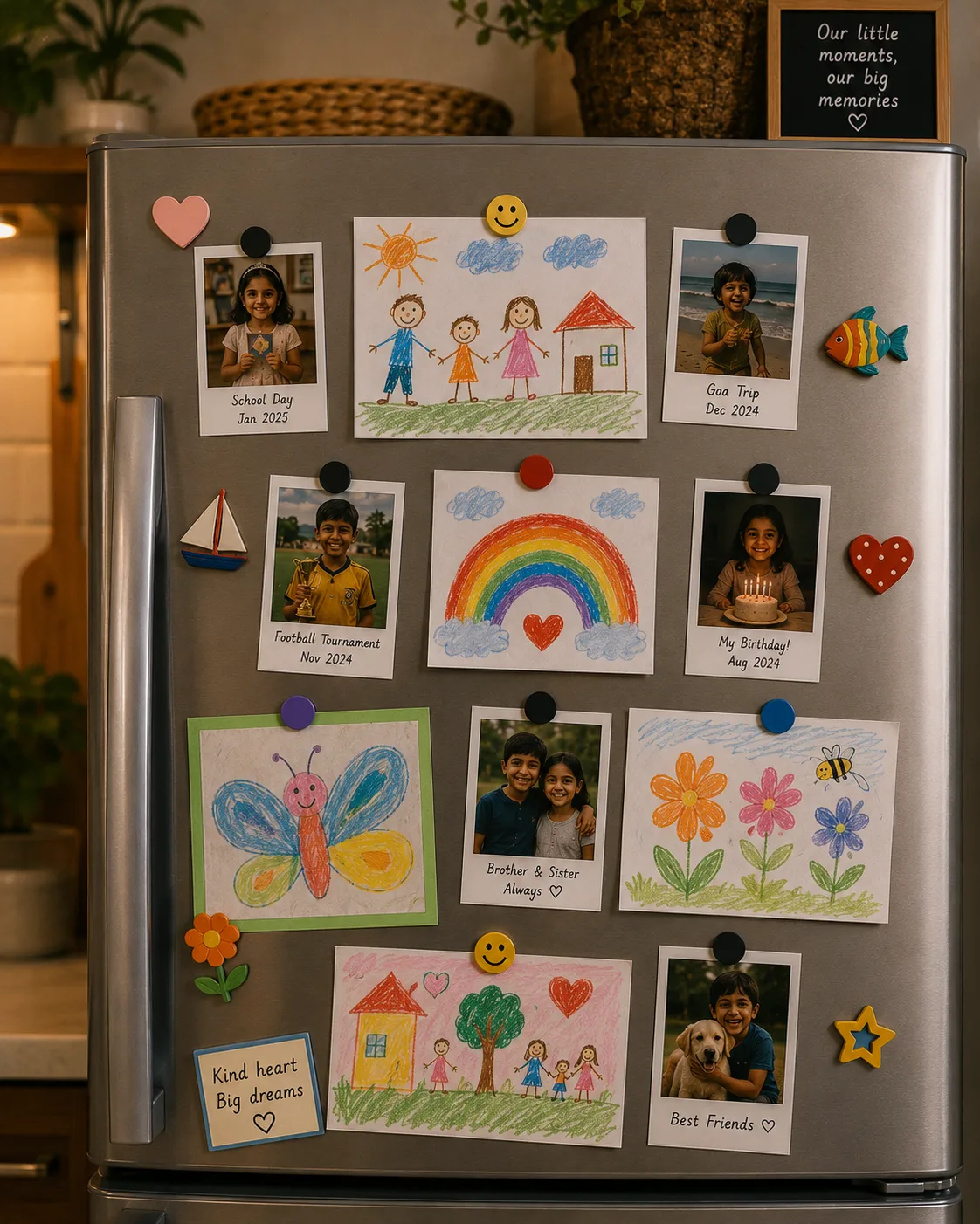 Kids Art Gallery Mix photo-print display example