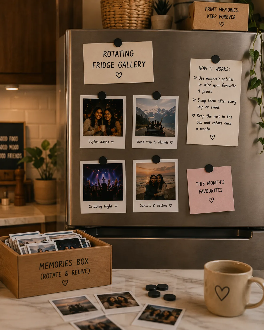 Rotating Fridge Gallery example for Fridge Photo Magnets