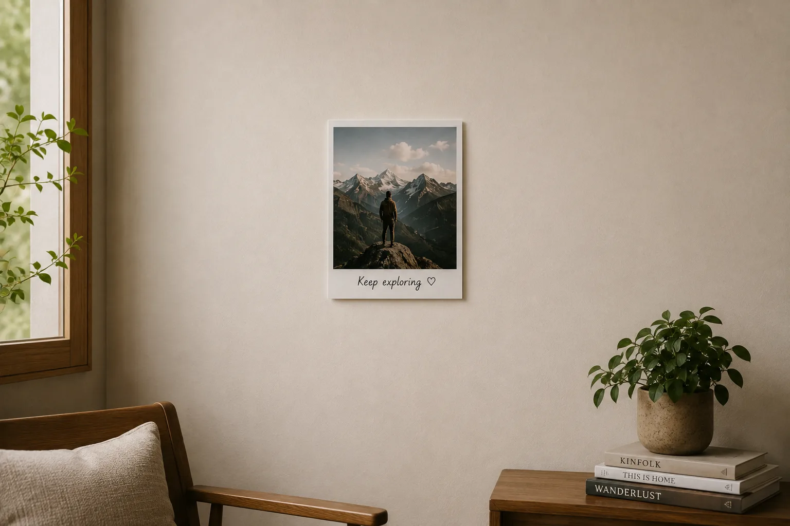Single Feature Print photo-print display example