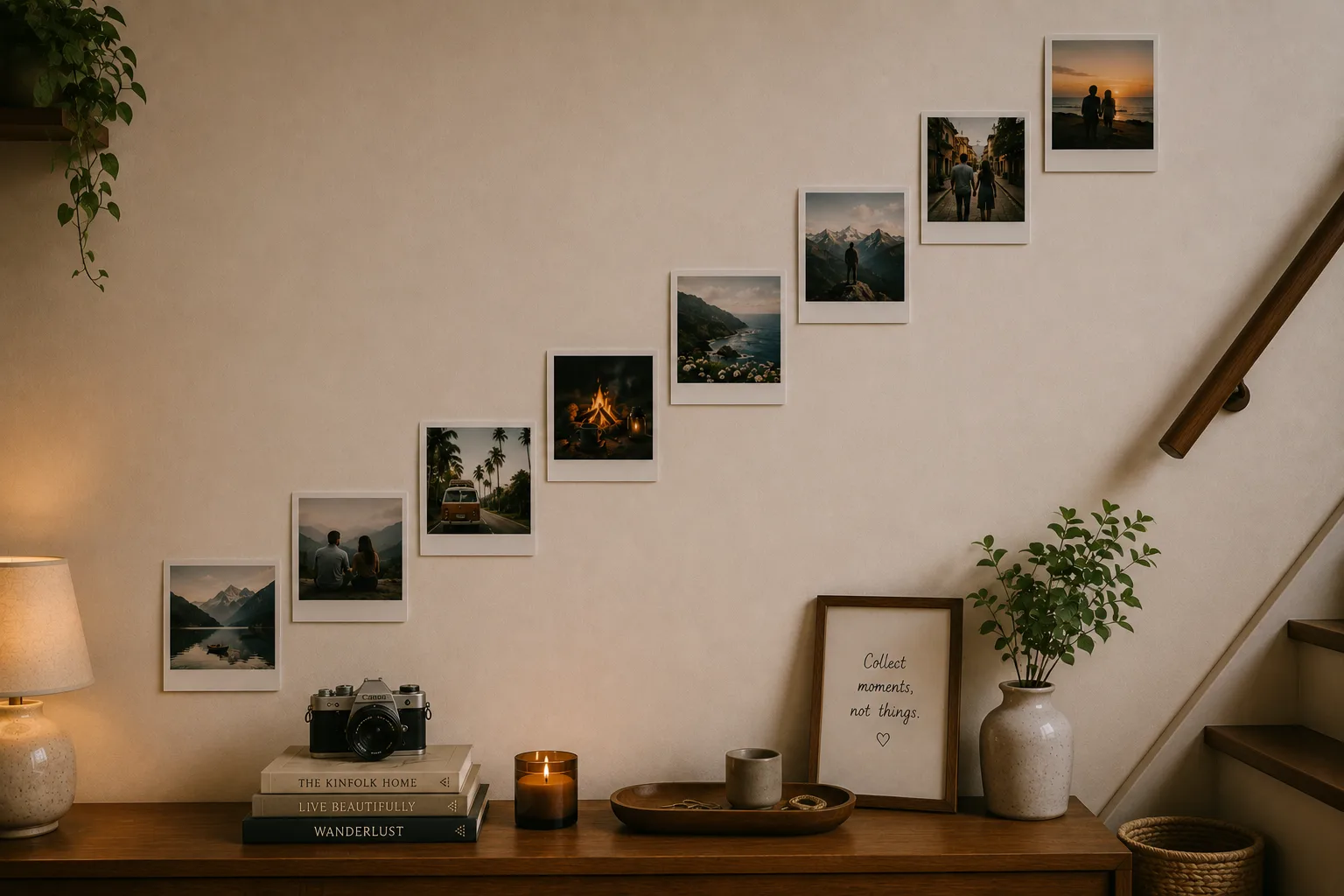 Staircase Diagonal photo-print display example